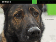 Tablet Screenshot of controlledk9.com